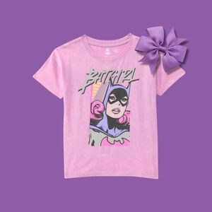 NWT • Batgirl • Short Sleeve Tee + FREE Hair Bow Included • Toddler 5T